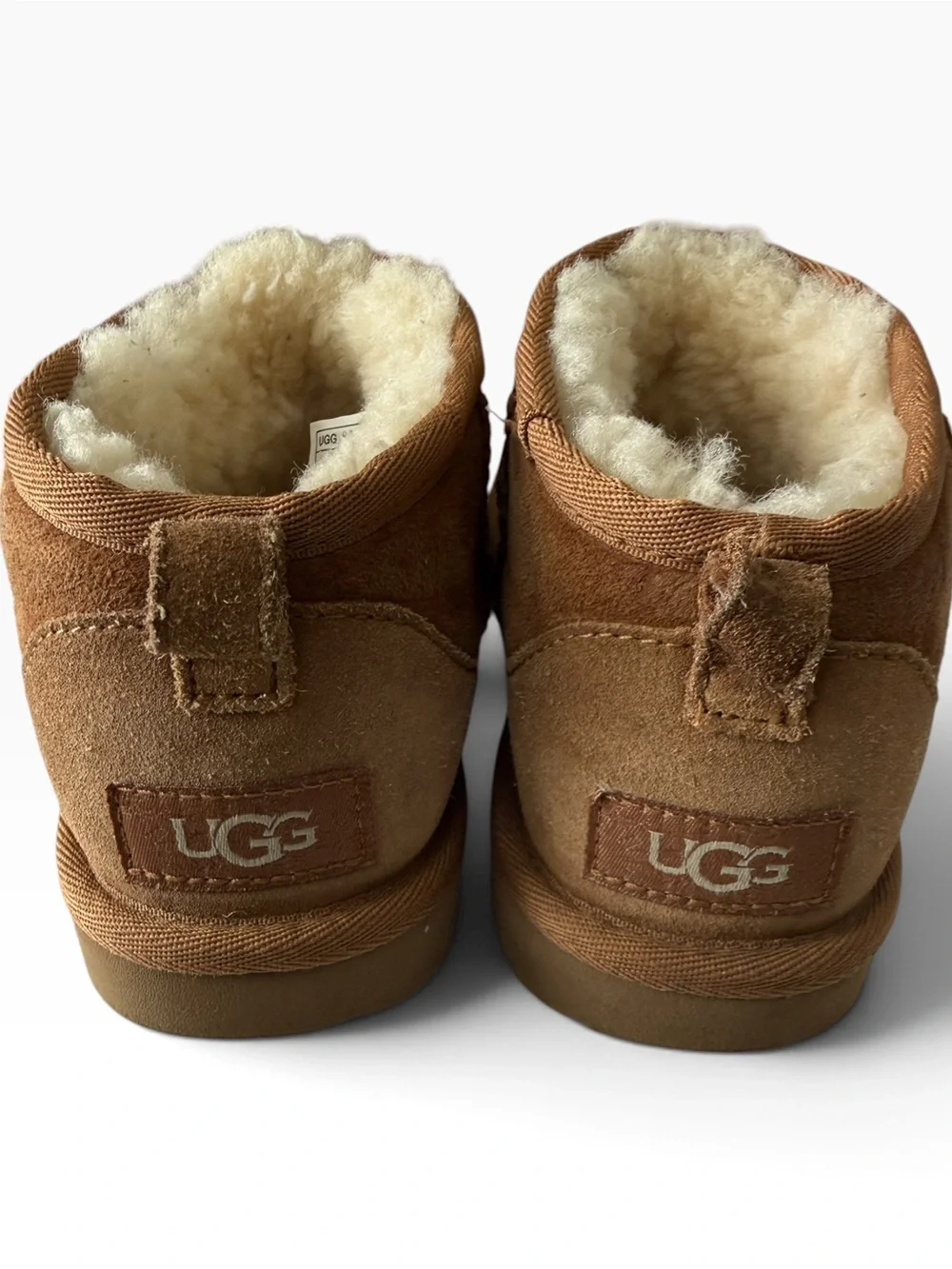 UGG Girls’ Classic Ultra Mini Boots Brown Slip-On Boots - Size 2